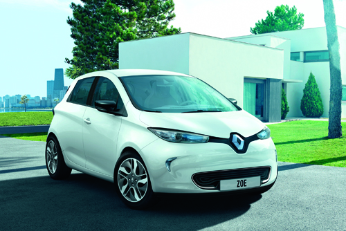 A Renault Zoe electric car, 200 of which are earmarked for senior officials (Photo courtesy of Alkan International Motors)